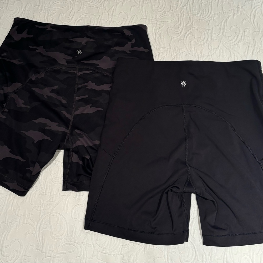 Athlete Ultimate Stash Pocket 7” Shorts Size 1X , 2 pairs…. camo and black